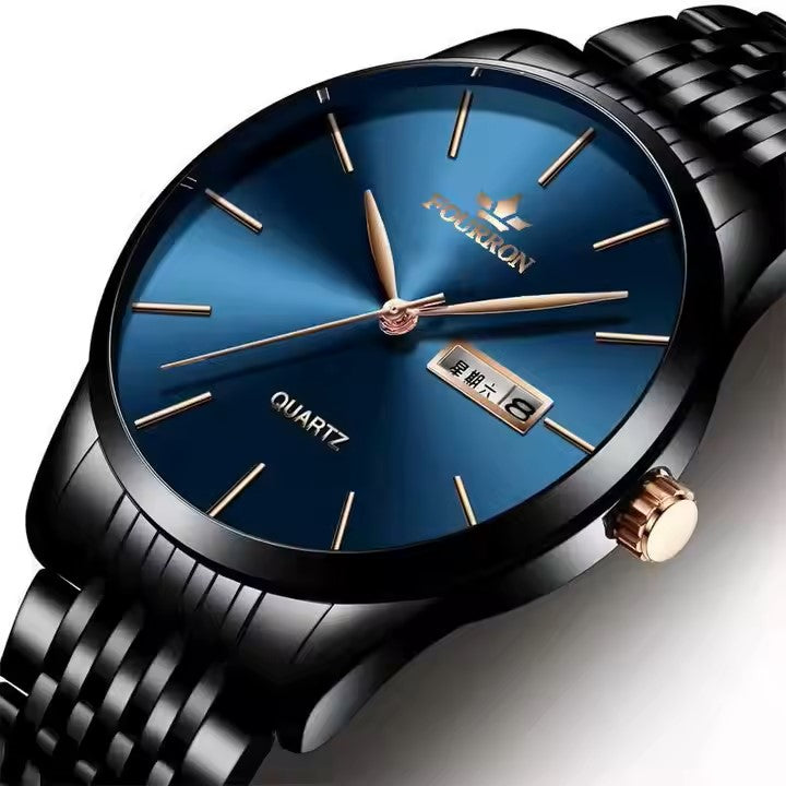 FOURRON J081 Classic Design Fashion Quartz Watches Stainless Steel Strap Men Watch non Waterproof Wristwatches
