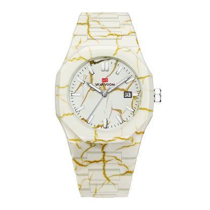 VA VA VOOM Premium Luxury Men's Wristwatch High Quality Vintage Quartz Waterproof Sport Feature 40mm Dial 20mm Alloy