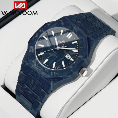 VA VA VOOM Premium Luxury Men's Wristwatch High Quality Vintage Quartz Waterproof Sport Feature 40mm Dial 20mm Alloy