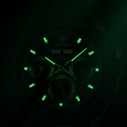 OLEVS 6654 New Design  Watch Modern Stainless Steel Strap Luminous Automatic Business Watch For Men's