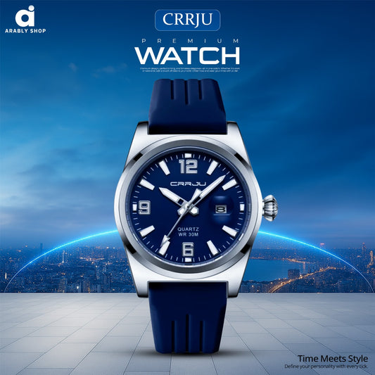 CRRJU/Kajun 5027 Men's Women's Wristwatch Casual Fashion Business Waterproof Quartz Movement Dial Alloy Silicone