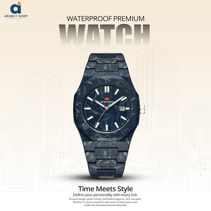 VA VA VOOM Premium Luxury Men's Wristwatch High Quality Vintage Quartz Waterproof Sport Feature 40mm Dial 20mm Alloy