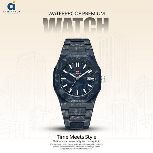 VA VA VOOM Premium Luxury Men's Wristwatch High Quality Vintage Quartz Waterproof Sport Feature 40mm Dial 20mm Alloy