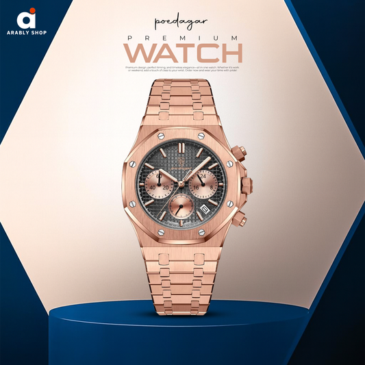 Poedagar P-926 Luxury Quartz Watch Hangzhou Pointer Stainless Steel & Alloy Case Roman Watch For Men's